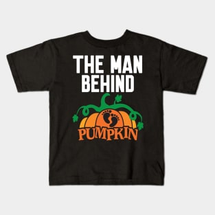 The Man Behind The Pumpkin Kids T-Shirt